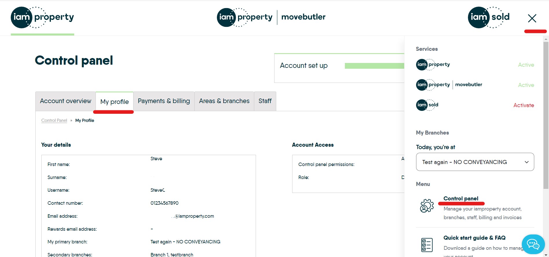 Branch access – iamproperty